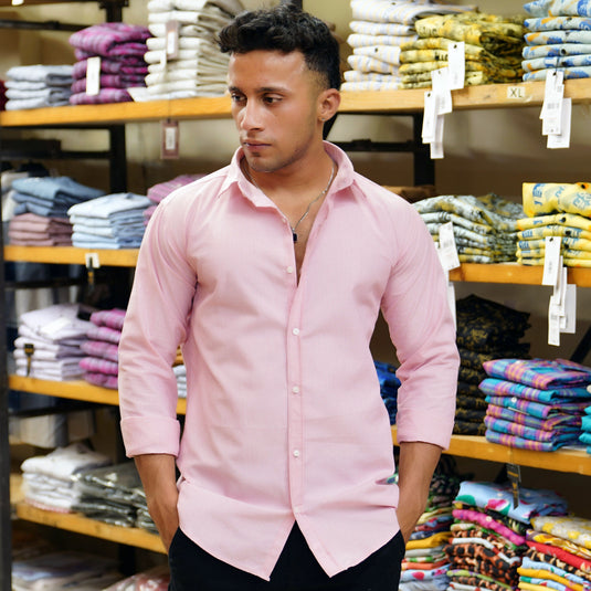 Pink Drift – Casual Fit Shirt