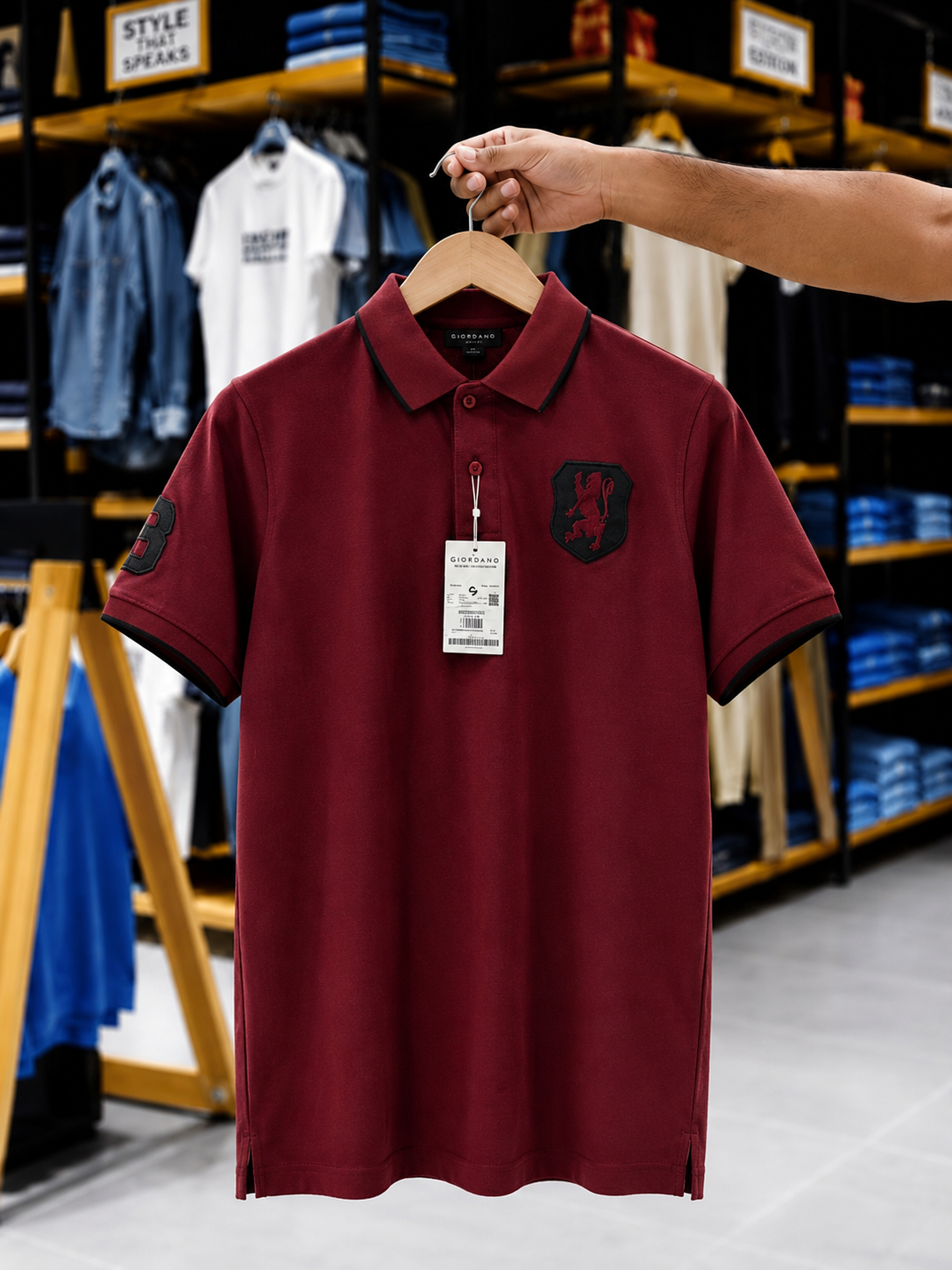 100% cotton giordano polo
