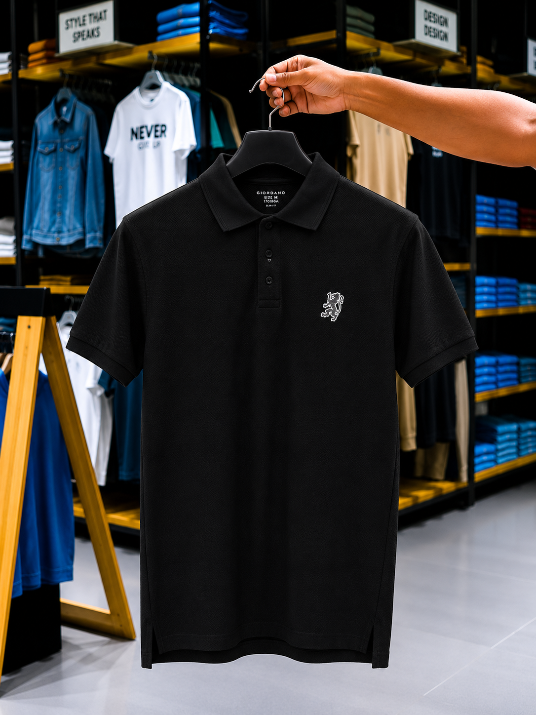 Popcorn cotton Giordano polo
